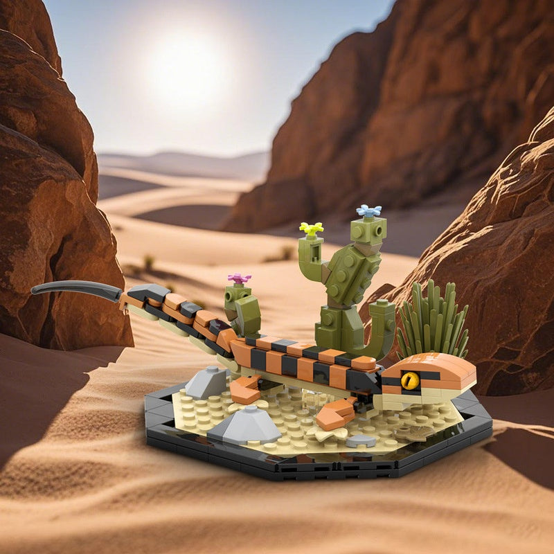 Leopard Gecko MOC Building Kit | Realistic Reptile Animal Model - 2
