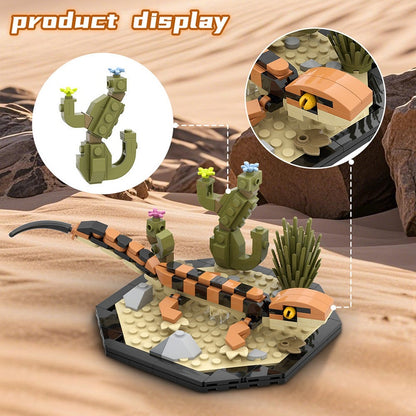 Leopard Gecko MOC Building Kit | Realistic Reptile Animal Model - 3