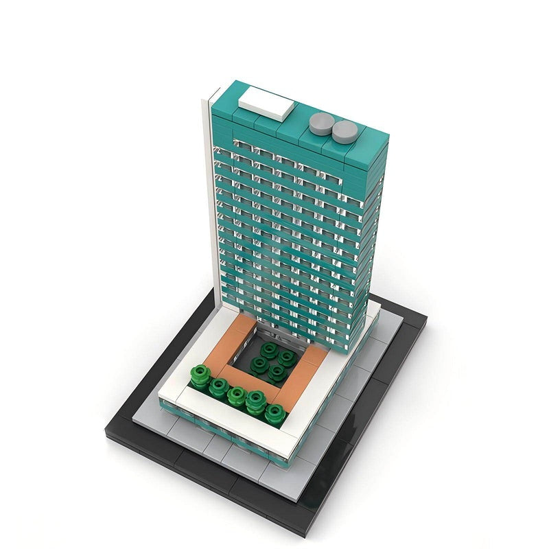 Lever House New York Skyscraper Building Kit | LEGO-Compatible MOC - 3