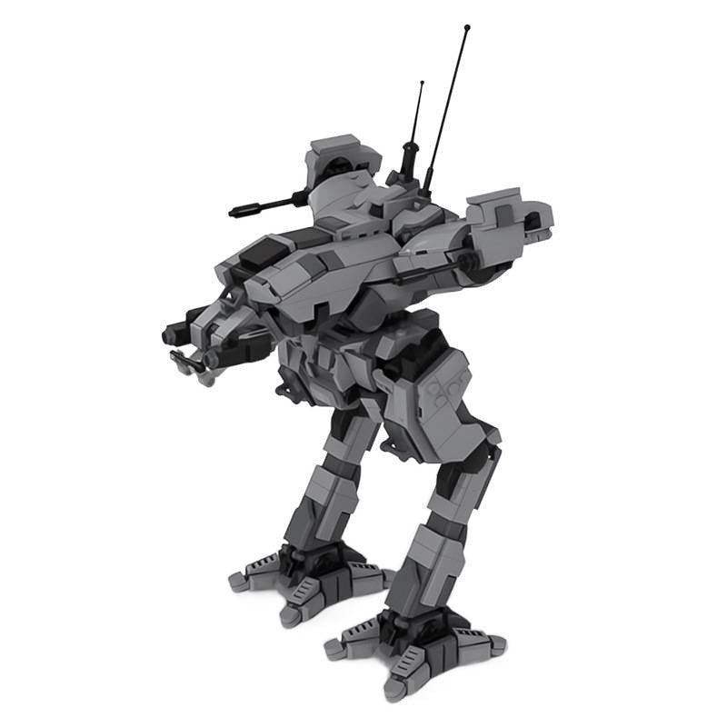 Light Recon BattleMech LCT-3V Sci-Fi Mecha Building Kit | LEGO-Compatible MOC - 5
