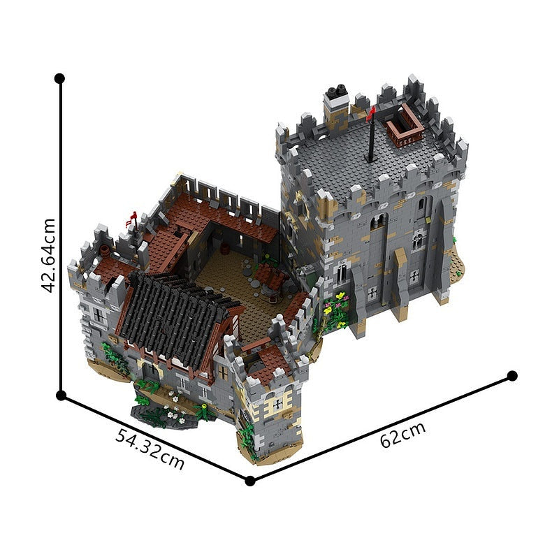Lion's Medieval Fortress Castle MOC Building Kit | Fantasy Architecture - 3