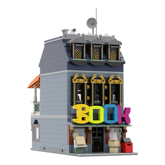 little bookshop building set | lego compatible - 4