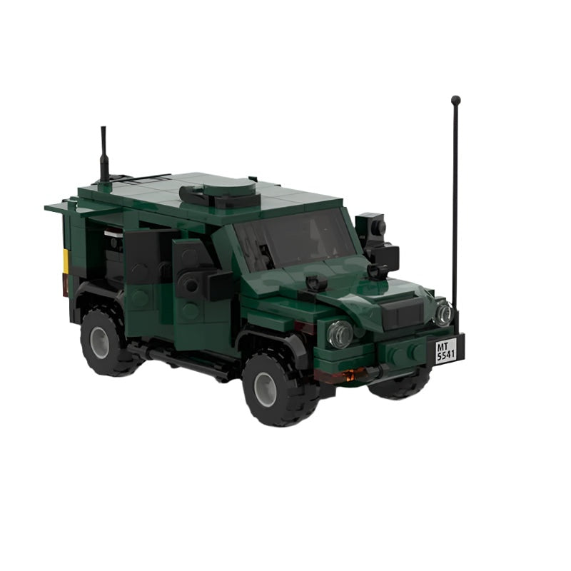 LMV 4x4 Tactical Vehicle MOC Building Kit - Custom Military Construction Set - 1