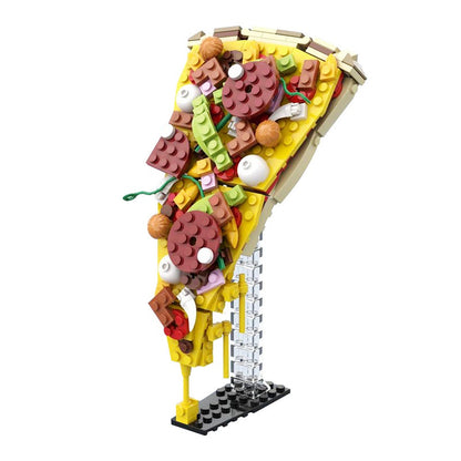 Loaded Pizza Slice Food Art MOC Building Kit - 5