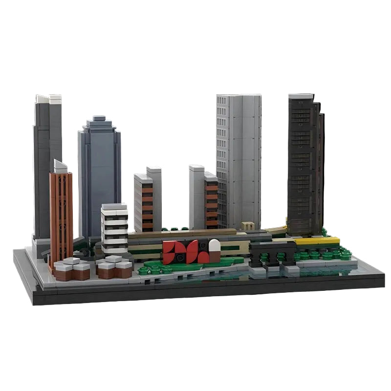 Long Island City Skyline Building Kit | LEGO-Compatible MOC - 2