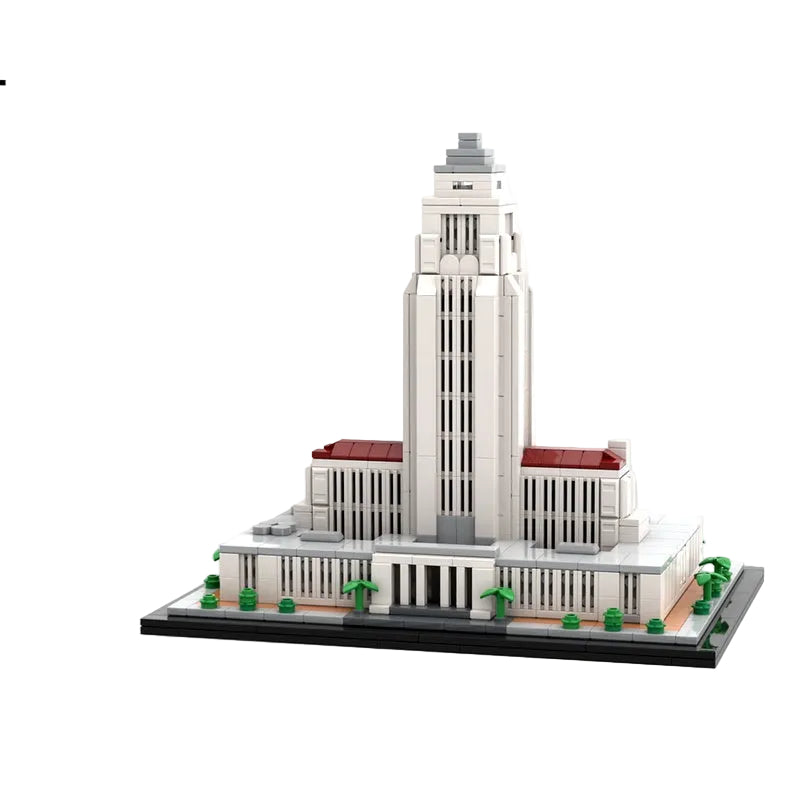 Los Angeles City Hall 1:800 MOC Skyscraper Building Kit - 1