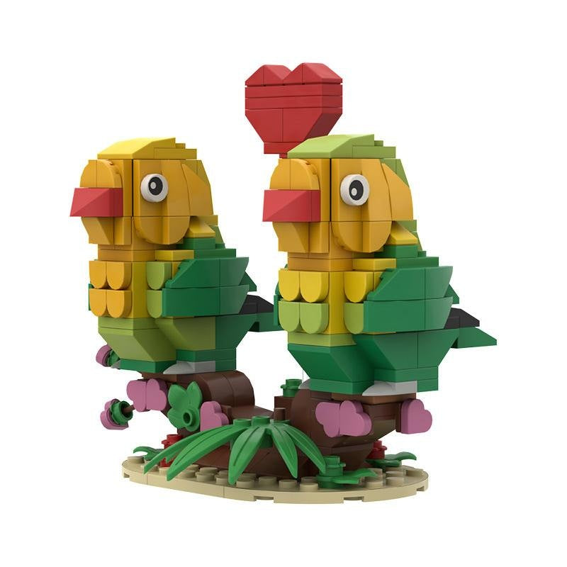 Love Bird MOC Animal Figure Building Kit | Valentine's Day Decor - 4
