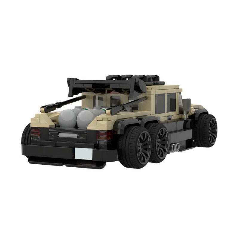 Low-Slung Military 6x6 MOC Building Kit | Custom Tactical Vehicle - 3