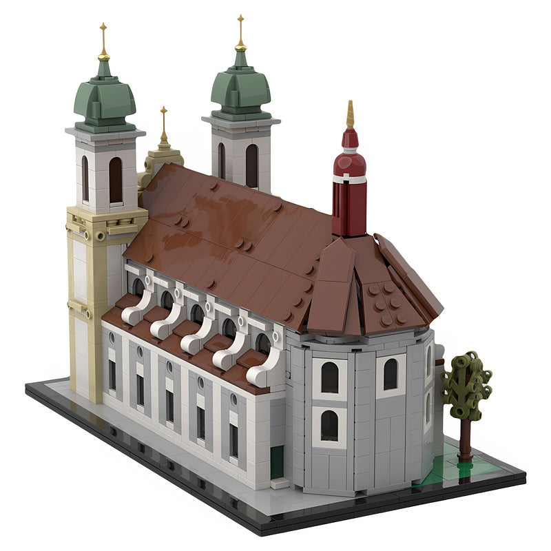 Lucerne Jesuit Church St. Franz Xaver 1:250 MOC Building Kit - 3