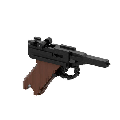 Luger P08 Blowback Rubber Band Gun Building Kit | MOC-100395 - 1