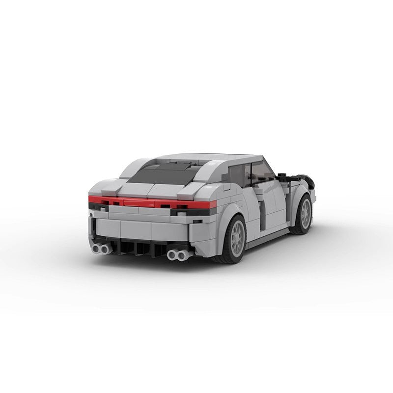 Luxury Twin Turbo S 4-Door Saloon Sports Car Building Kit | LEGO-Compatible MOC - 3