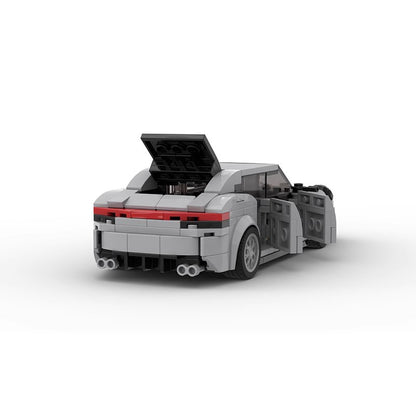 Luxury Twin Turbo S 4-Door Saloon Sports Car Building Kit | LEGO-Compatible MOC - 4