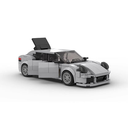 Luxury Twin Turbo S 4-Door Saloon Sports Car MOC Building Kit - 1