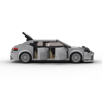 Luxury Twin Turbo S 4-Door Saloon Sports Car MOC Building Kit - 2