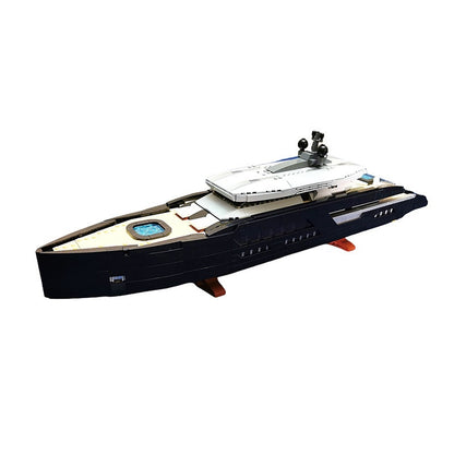 Luxury Yacht MOC Building Kit | Modern Civilian Ship Model - 7