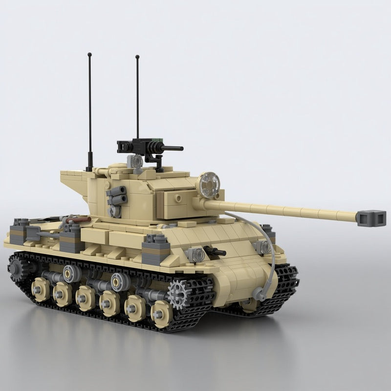 M-51 Super Sherman Medium Tank MOC Building Kit - 1