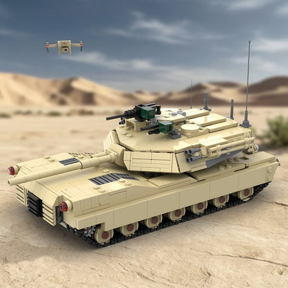 M1 Abrams 105mm Main Battle Tank MOC Building Kit - 4
