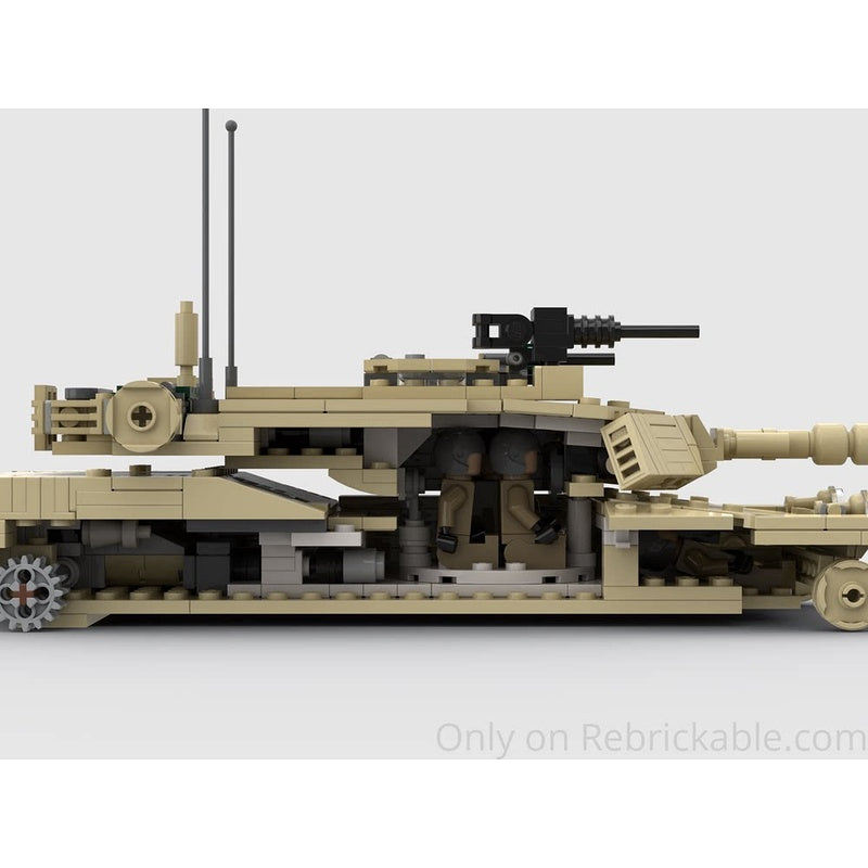 M1 Abrams 105mm Main Battle Tank MOC Building Kit - 8