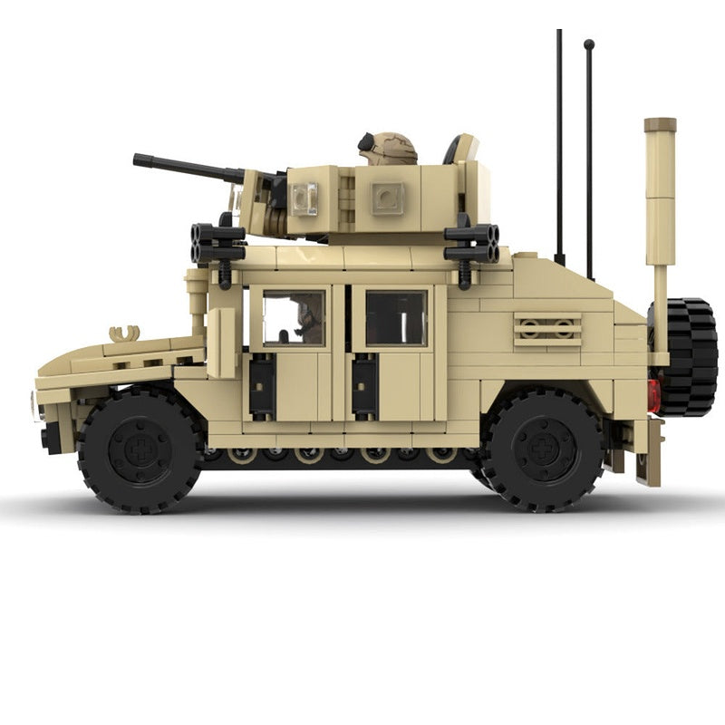 M1114 Up-Armored Tactical Vehicle MOC Building Kit | Military Model - 3