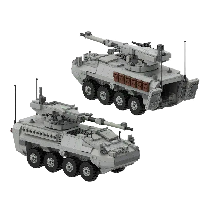 M1128 Stryker Mobile Gun System 1:34 Scale MOC Building Kit - 2