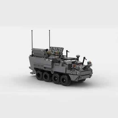M1252 Mortar Carrier MOC Armored Vehicle Building Kit | Tactical MRAP Model - 3