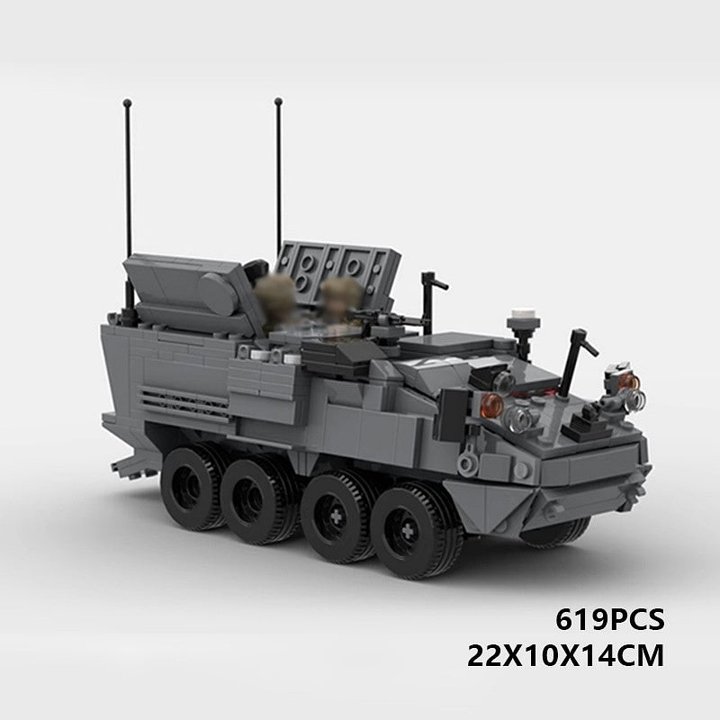 M1252 Mortar Carrier MOC Armored Vehicle Building Kit | Tactical MRAP Model - 6