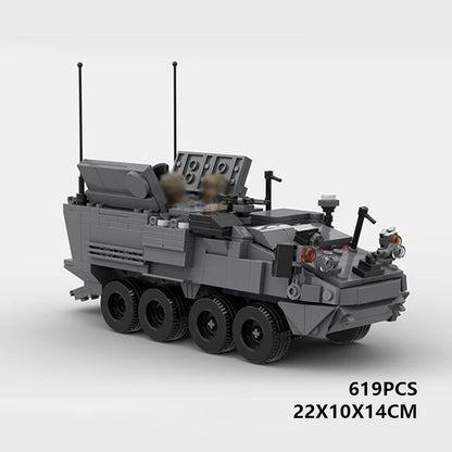 M1252 Mortar Carrier MOC Armored Vehicle Building Kit | Tactical MRAP Model - 6
