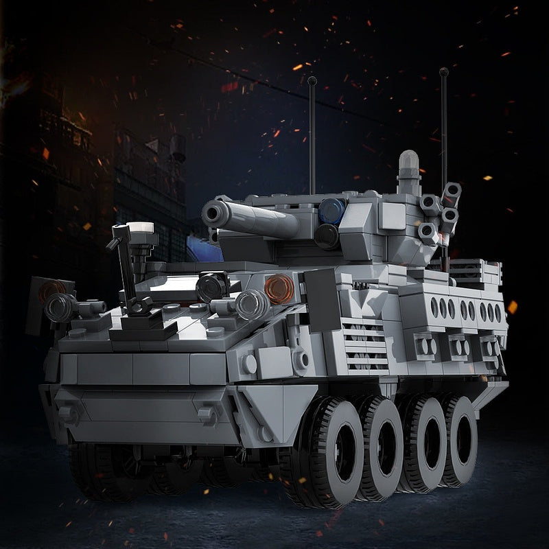 M1296 Stryker ICVV-D MOC Building Kit | 1:35 Armored Vehicle Model - 2