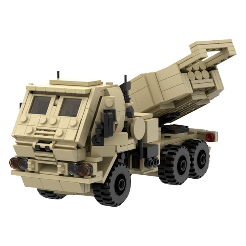 M142 Mobile Rocket System MOC Building Kit | Tactical Launcher Vehicle Model - 1