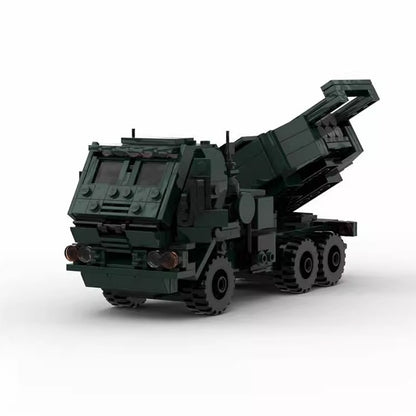 M142 Mobile Rocket System MOC Building Kit | Tactical Launcher Vehicle Model - 2