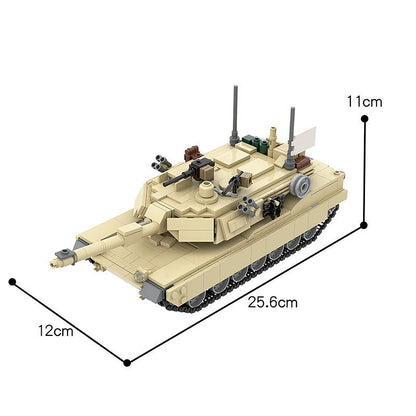 M1A2 Abrams Interior MOC Main Battle Tank Building Kit 972PCS Model - 5