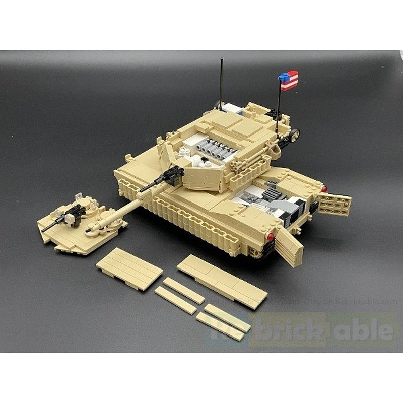 M1A2 SEP TUSK II Modern Main Battle Tank MOC Building Kit - 5