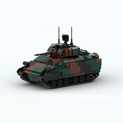 M2 Bradley IFV Armored Fighting Vehicle Building Kit | LEGO-Compatible MOC - 1