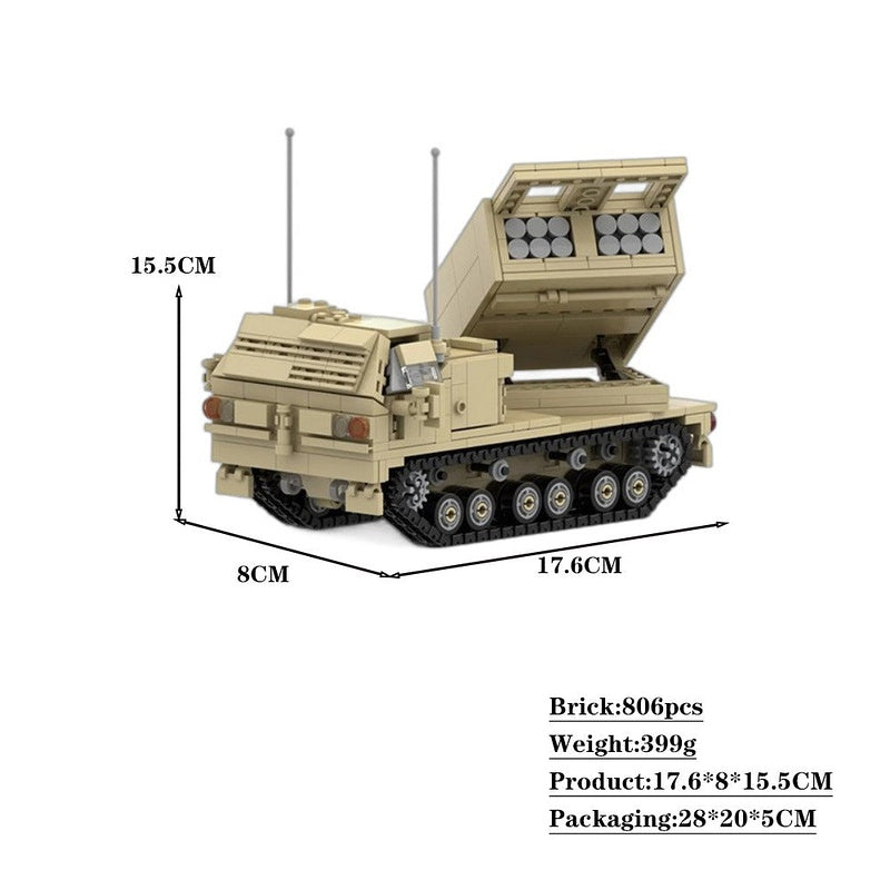 M270 Multiple Launch Rocket System MOC Building Kit | Military Vehicle Model - 2