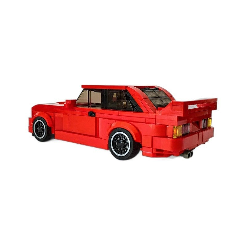 M3 E30 Retro Sports Car MOC Building Kit | 8-Wide Vehicle Model - 4