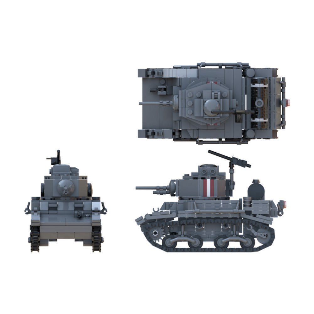 M3a1 Stuart Tank Building Kit | 2/6 division AIF | MOC-180513 - 3
