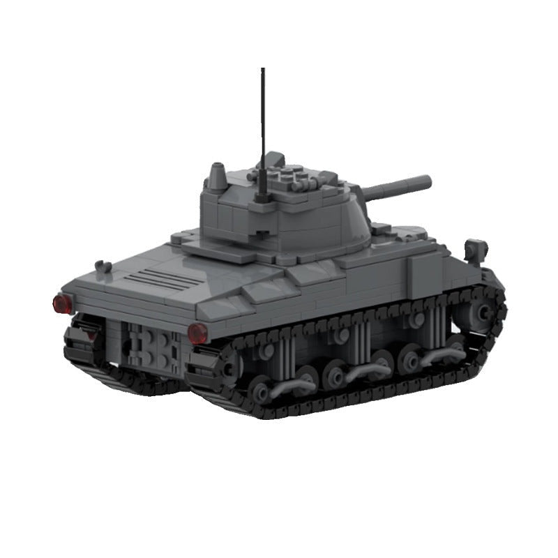 M4 Sherman WWII Tank MOC Building Kit for Military Model Collectors - 1