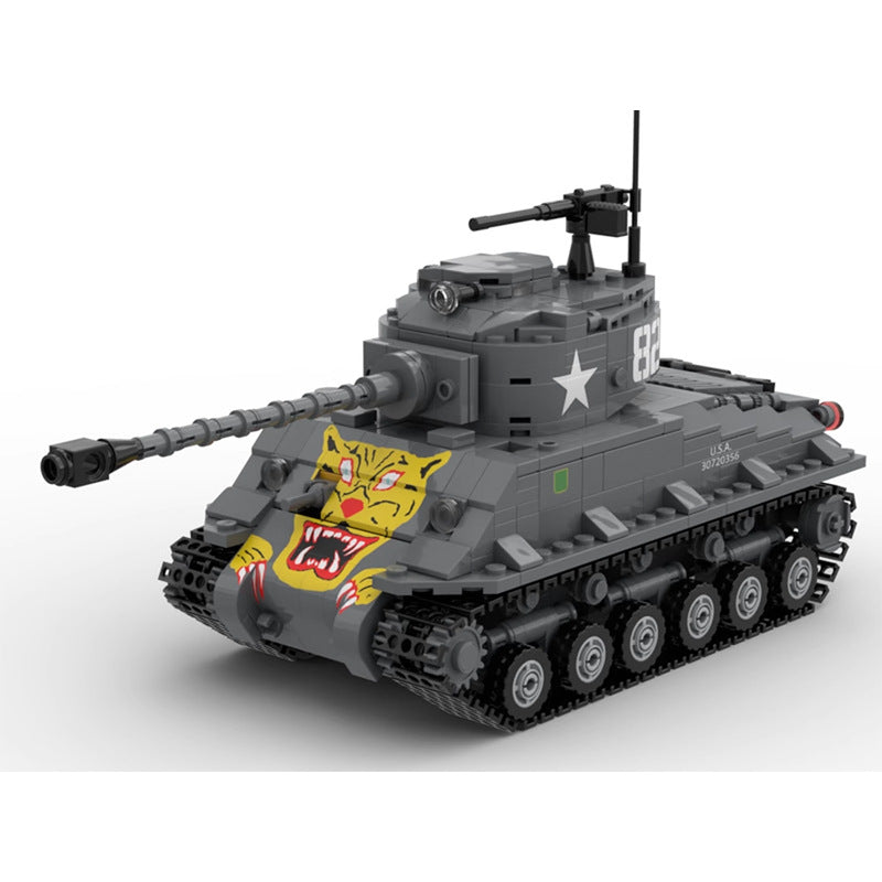 M4A3E8 (76)W HVSS Tank Building Kit | LEGO-Compatible MOC - 2