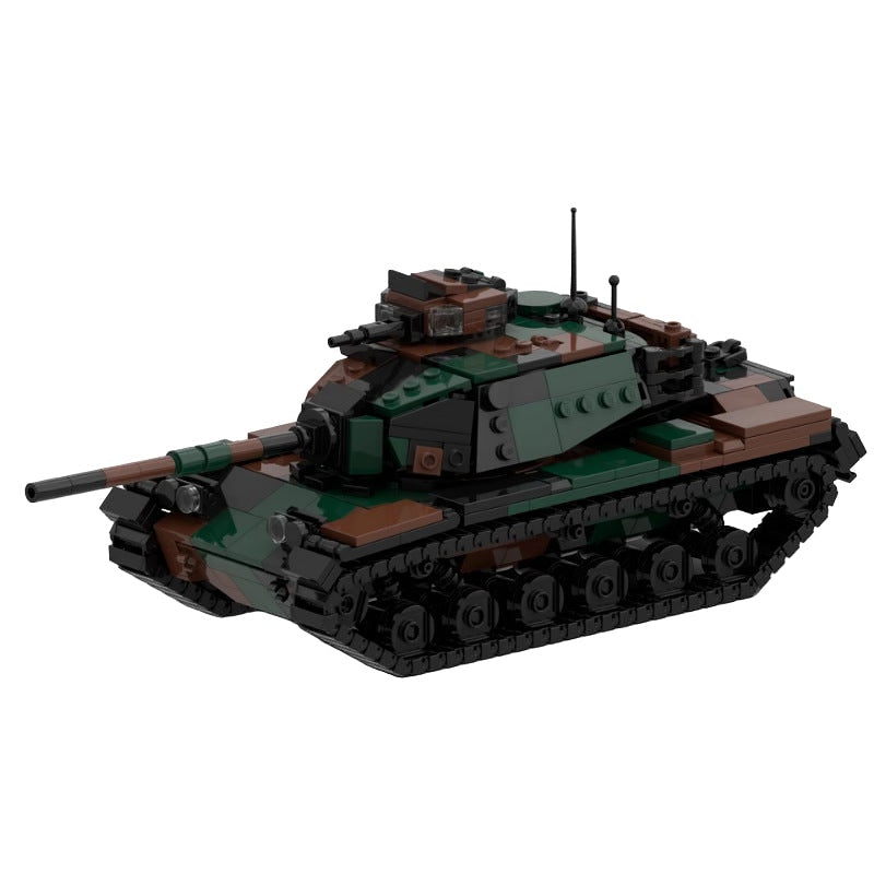 M60 Woodland Main Battle Tank MOC Building Kit | Military Armored Model - 1