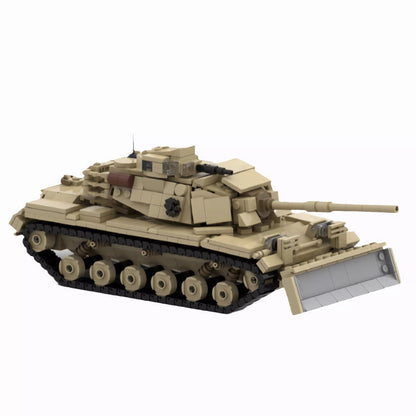 M60A1 w/ Dozer Building Kit | LEGO-Compatible MOC - 2
