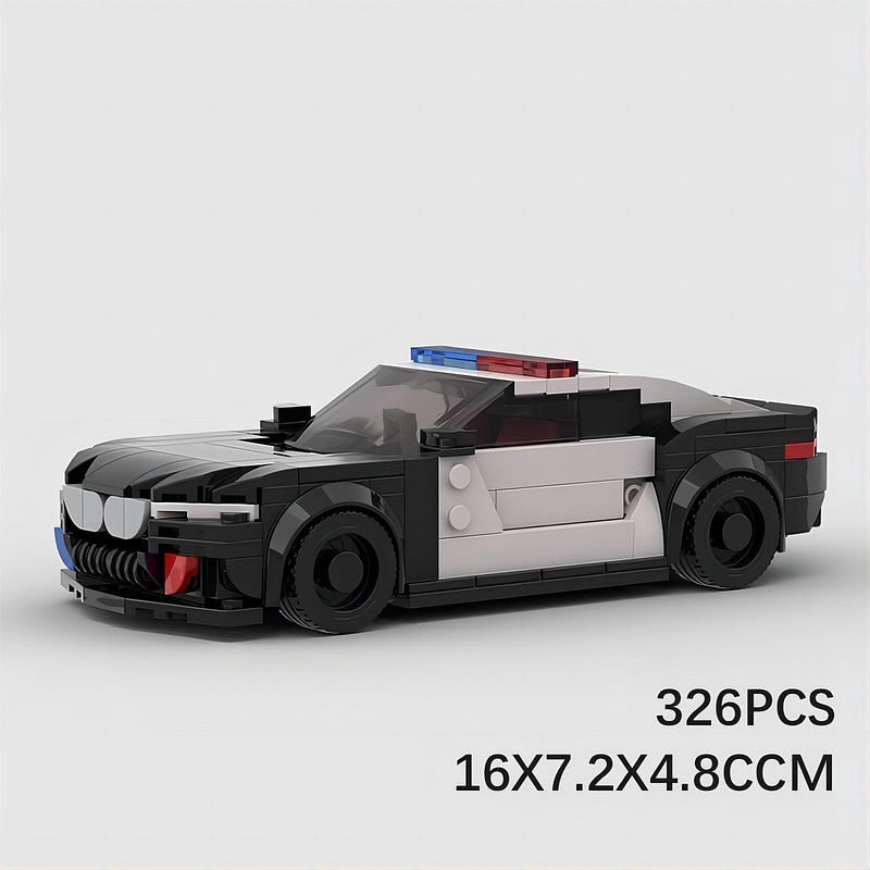M8 Sports Police Pursuit Vehicle MOC Building Kit | Futuristic Car Model - 6