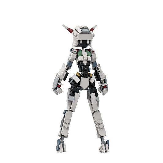 Machine Girl Mecha MOC Building Kit | Futuristic Robot Character Model - 1