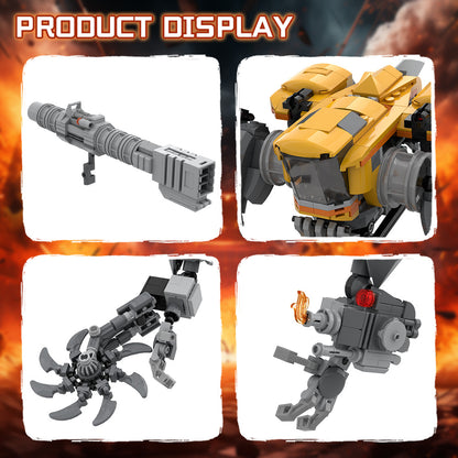 mad stomp xt bee-stung mecha building set | moc-203632 - 3