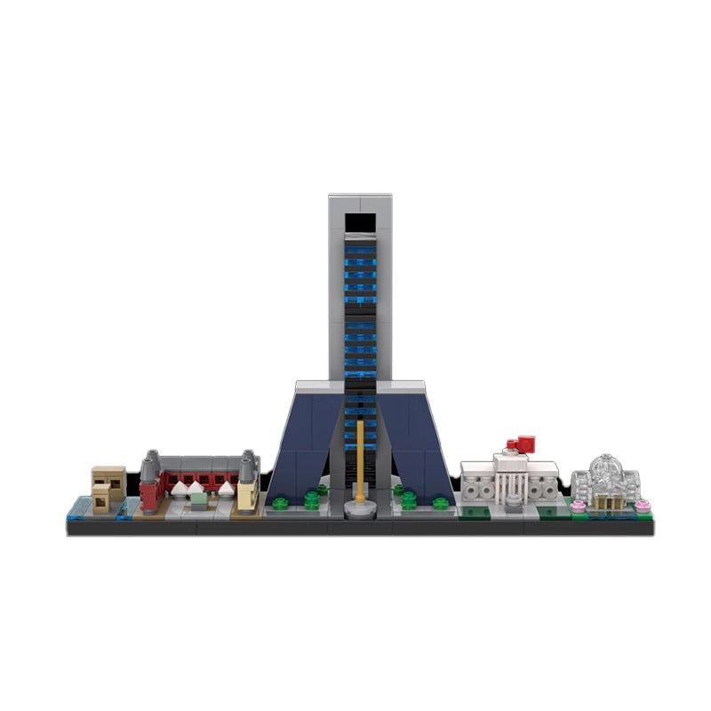 Madrid Skyline Building Kit | LEGO-Compatible MOC - 1