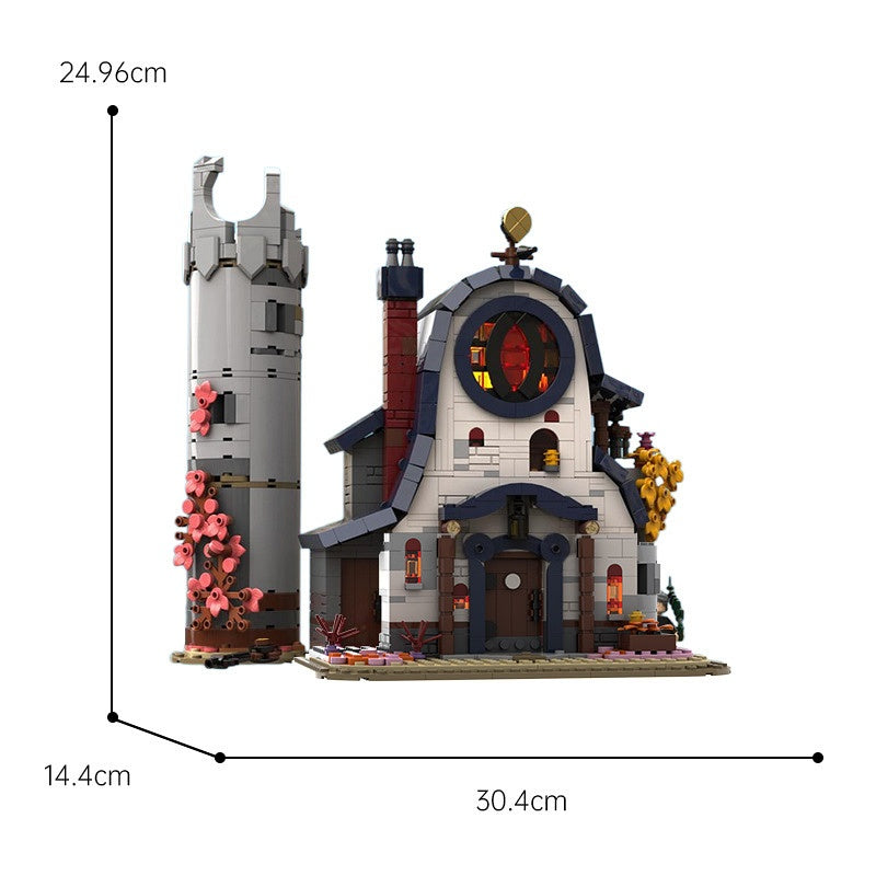 Magical Owl Witch House Building Kit | LEGO-Compatible MOC - 3