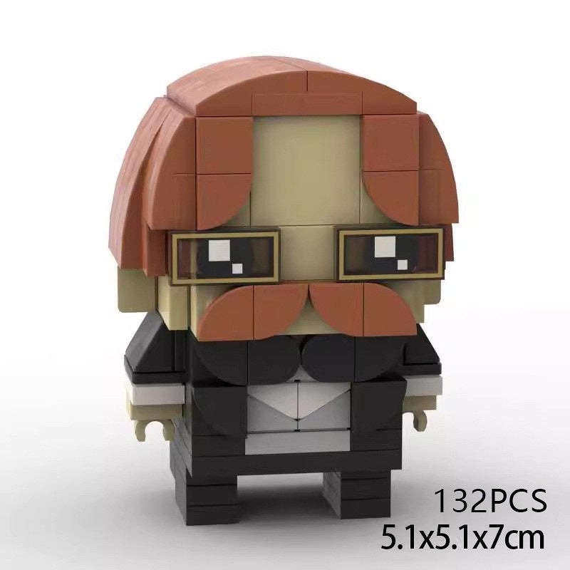 Magical School Wizard Brickheadz Building Kit | LEGO-Compatible MOC - 12