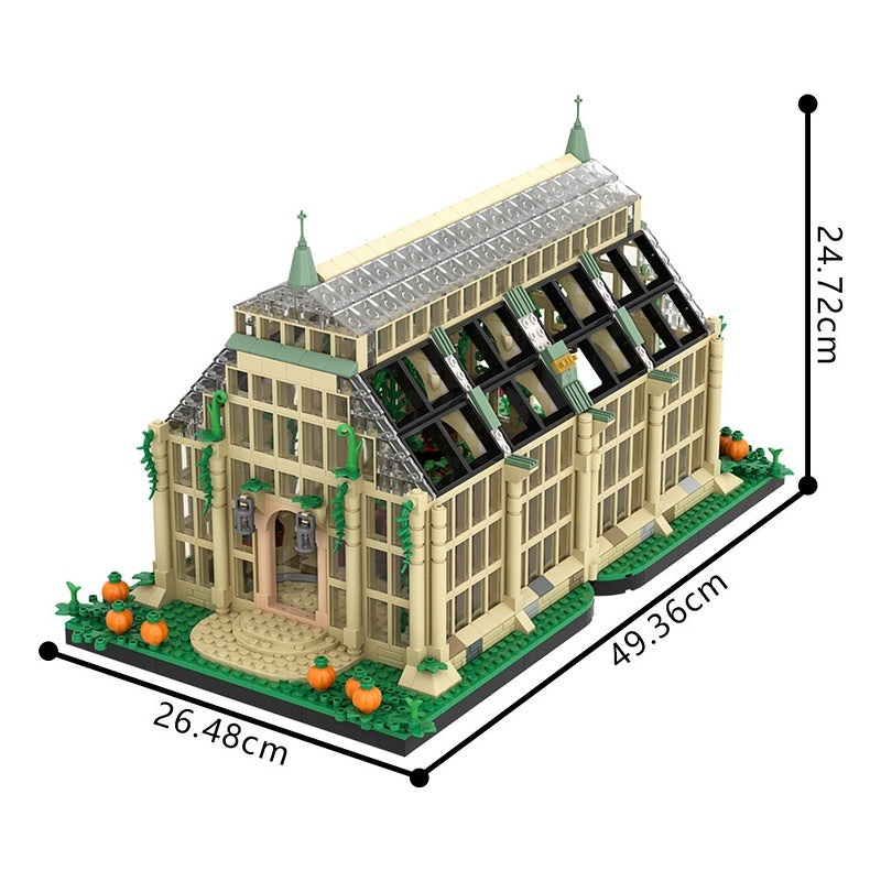 Magical Wizarding School Greenhouse Building Kit | Compatible MOC - 1