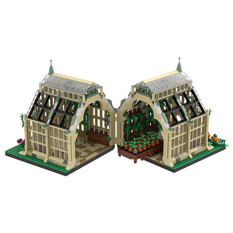 Magical Wizarding School Greenhouse Building Kit | Compatible MOC - 8