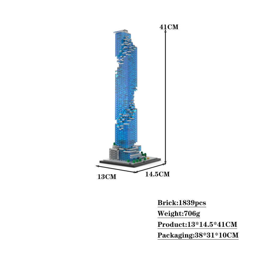 MahaNakhon Building Kit | 1:800 Scale | LEGO-Compatible MOC - 4