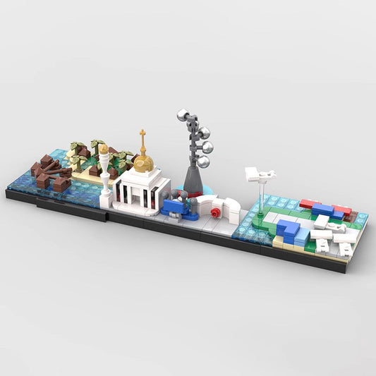 Maldives Skyline Building Kit | LEGO-Compatible MOC - 1